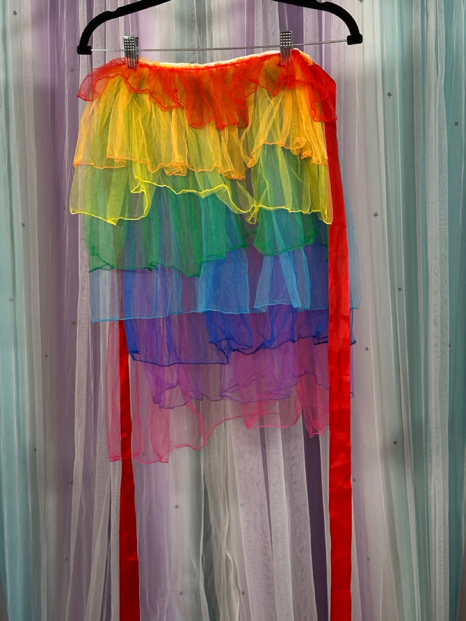 Rainbow Tule Bustle