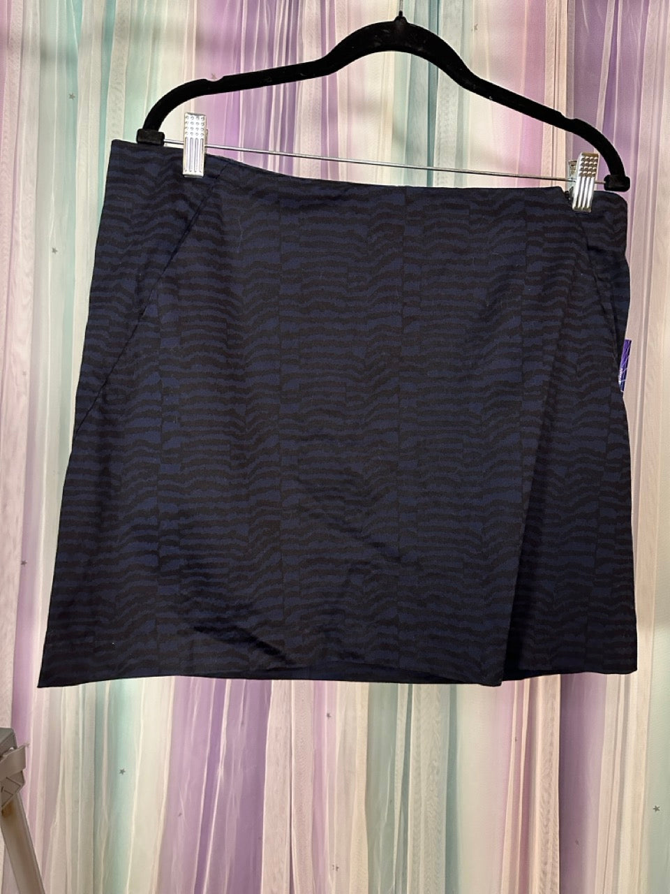 Gap Navy Wave Skirt