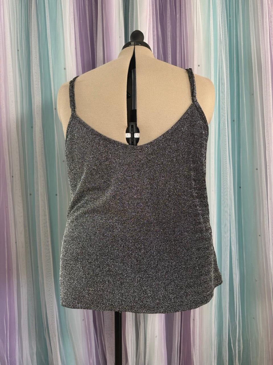 Silver Glitter Cami
