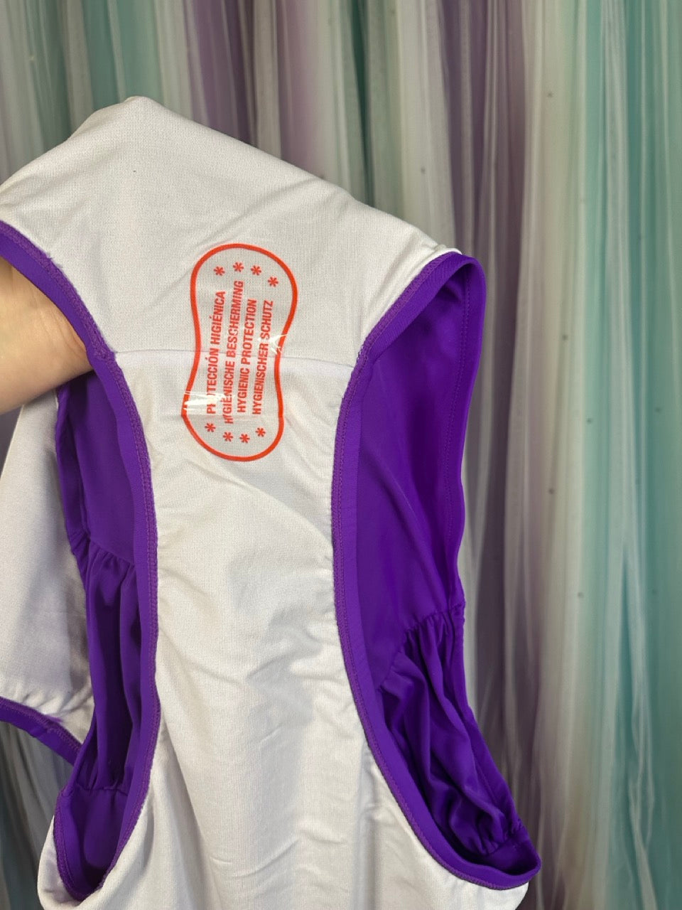 Purple Swim Bottoms with Belt