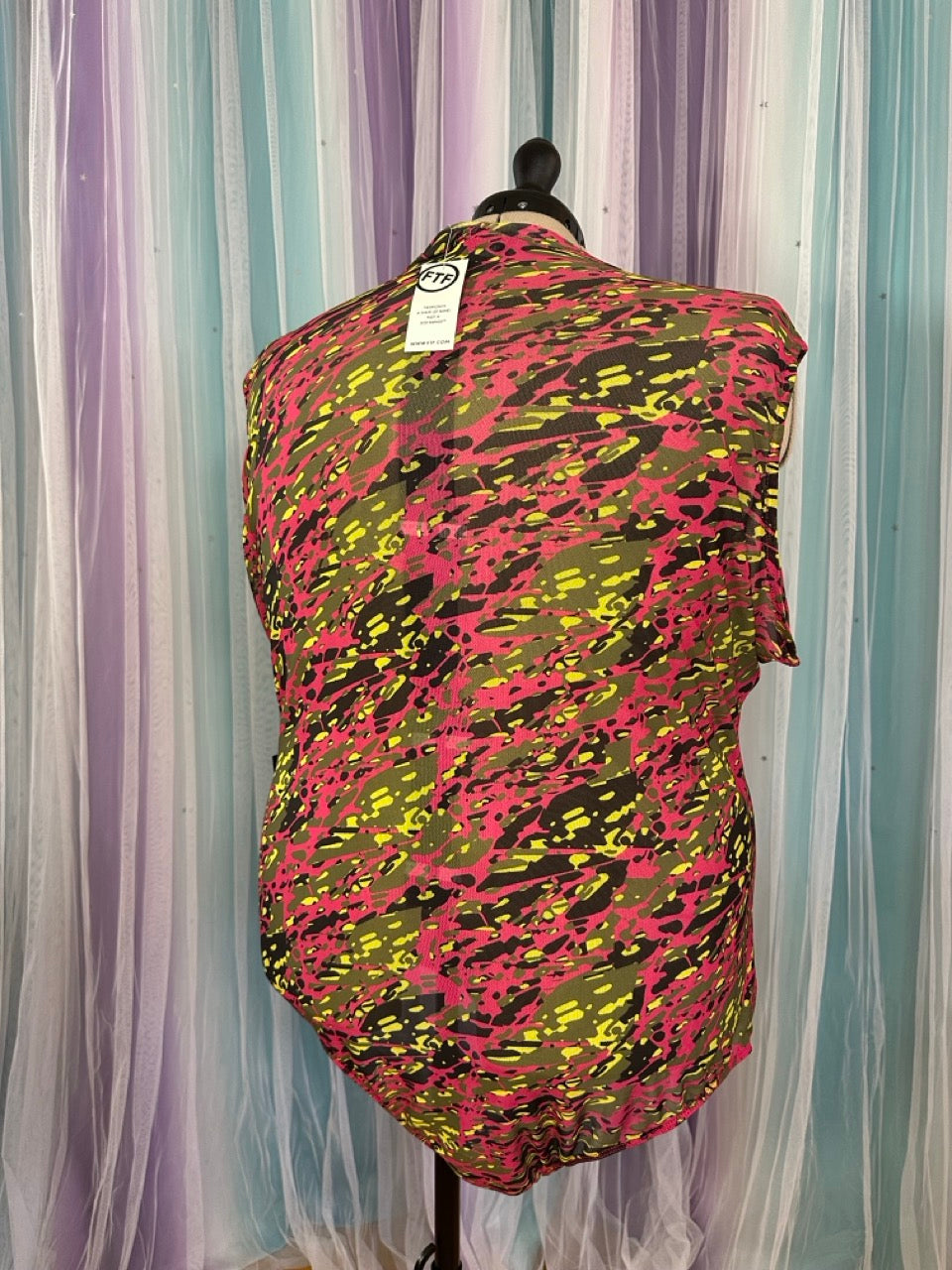 Mesh Camo Sleeveless Bodysuit