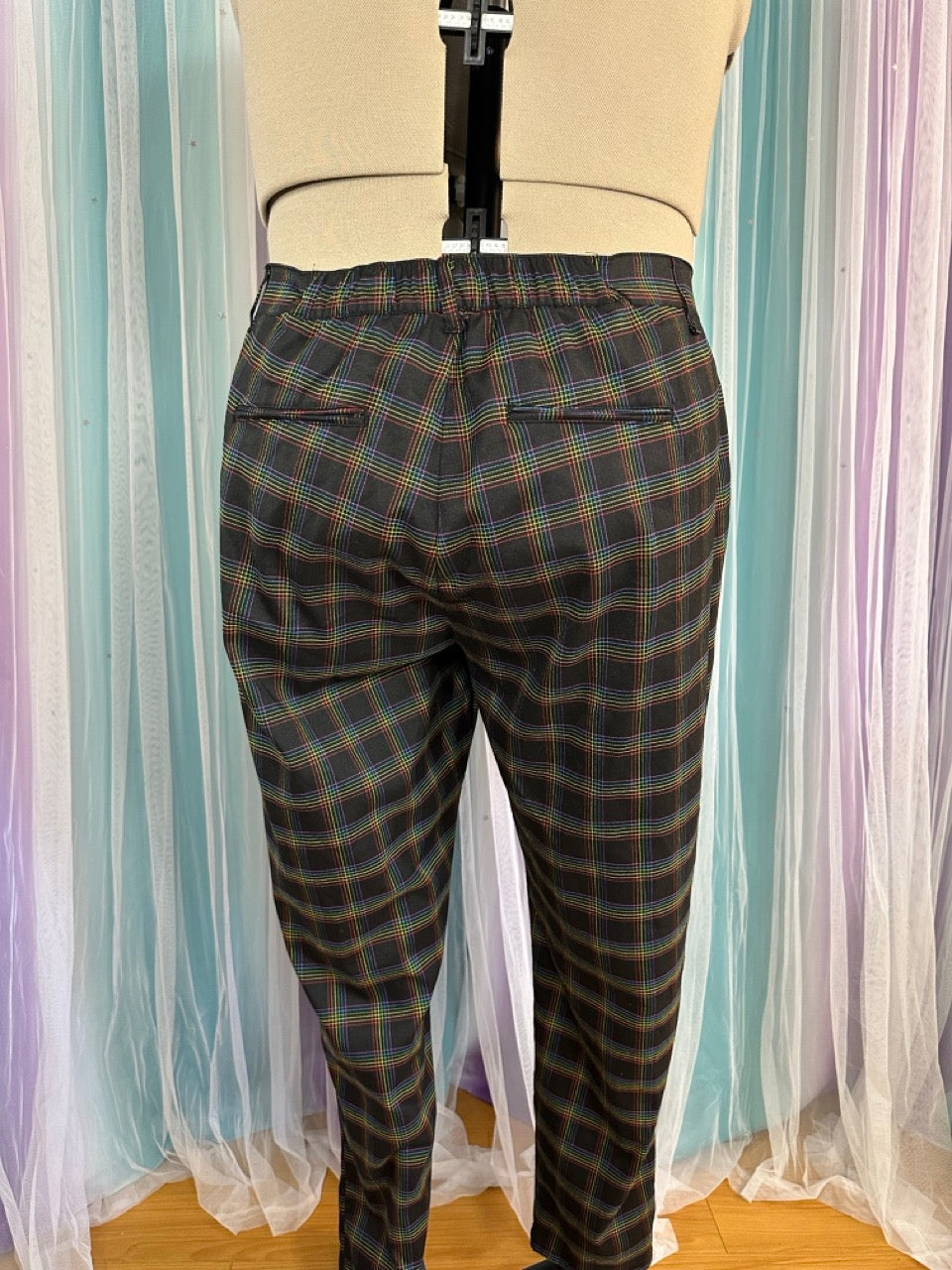 Rainbow Plaid Pants