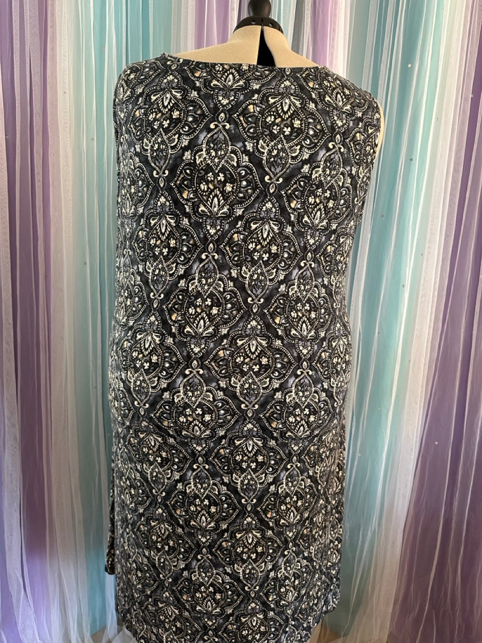 Navy Fleur De Lis Dress