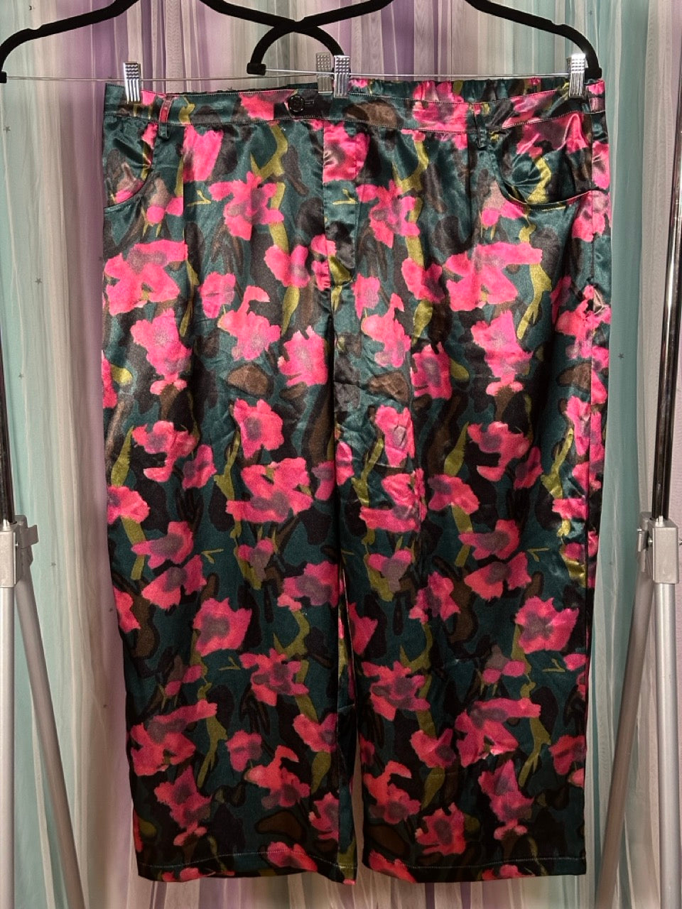 Floral Cigarette Pants