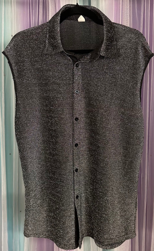 Silver Glitter Top