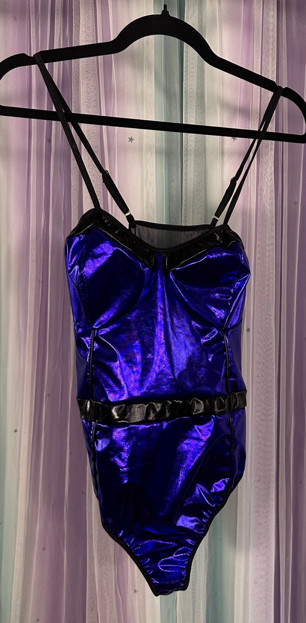 Purple Metallic Bodysuit