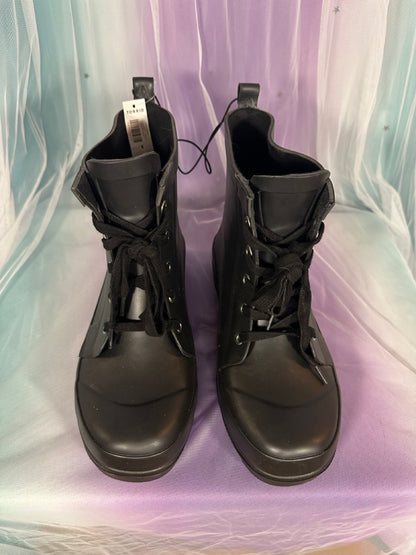 Black Rubber Booties