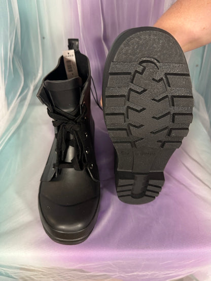 Black Rubber Booties