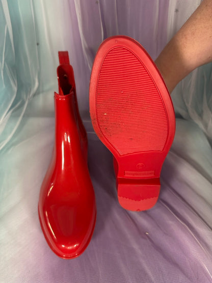 Red Rain Boots
