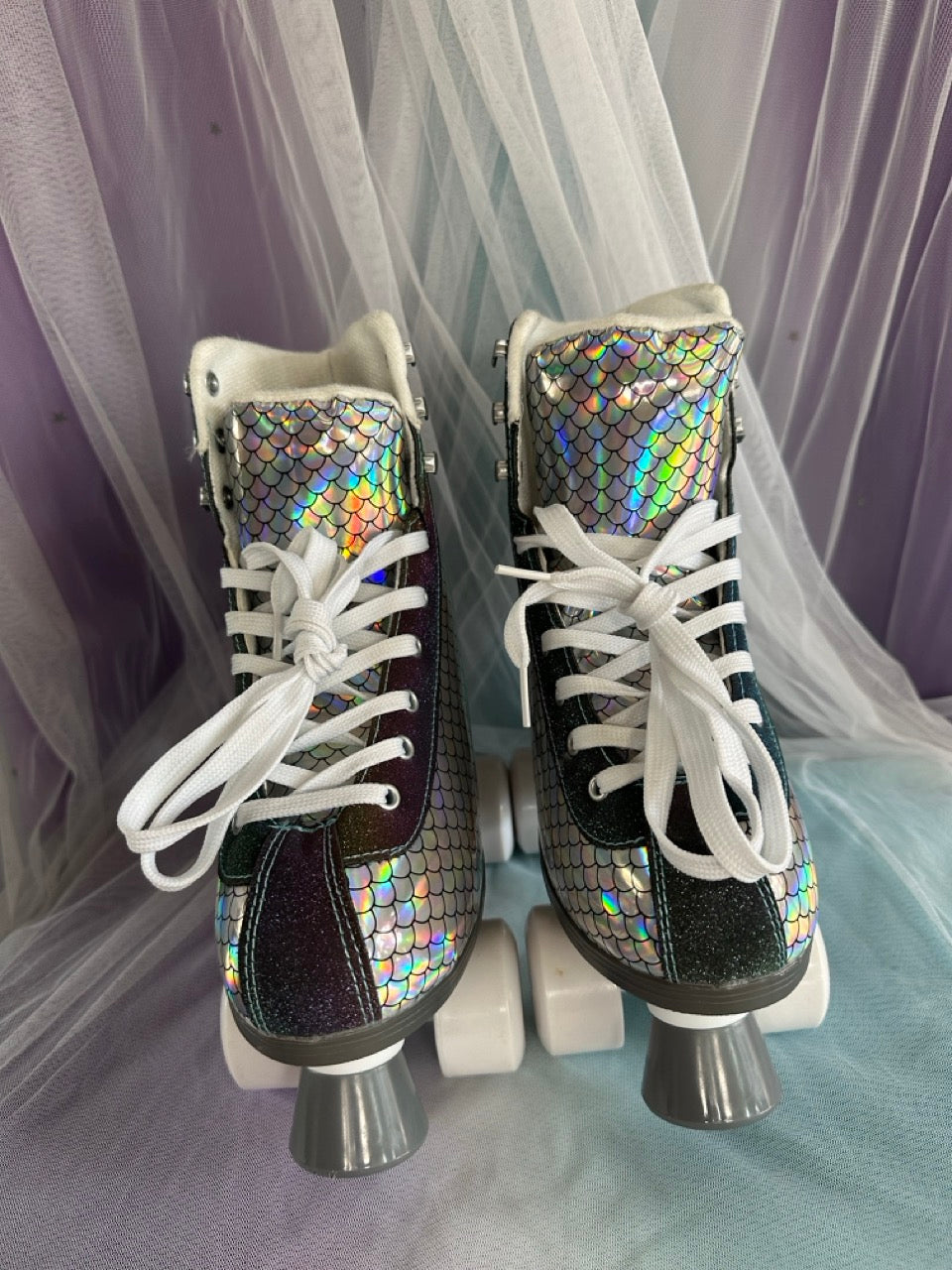 Silver Roller Skates