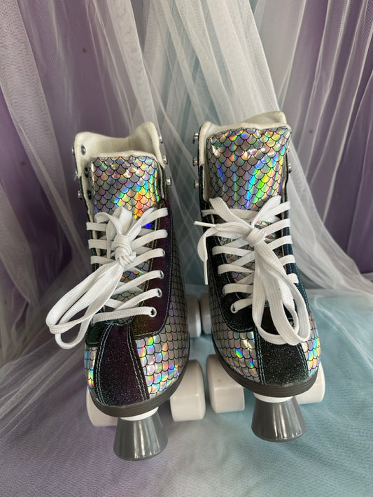 Silver Roller Skates