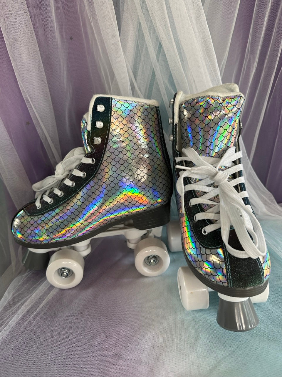 Silver Roller Skates