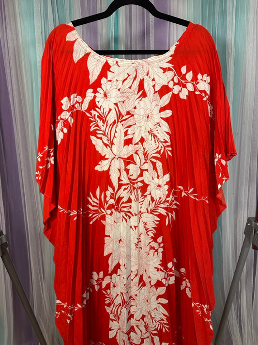 Vintage Red Hawaiian Kaftan