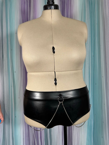 Pleather Chain Bottoms