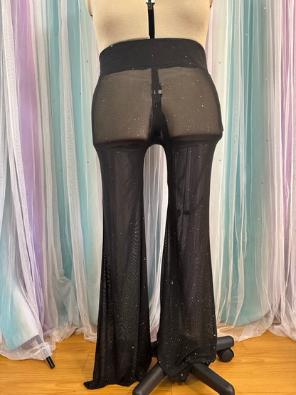 Black Star Mesh Pants