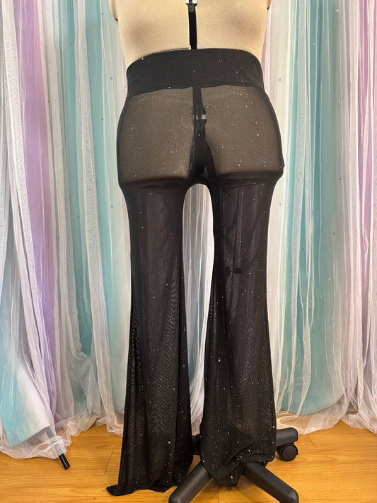 Black Star Mesh Pants