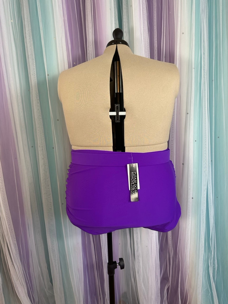 Purple Swim Bottoms with Belt