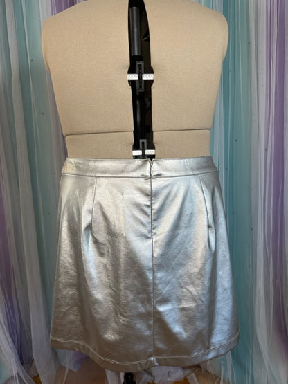 Silver Mini Skirt