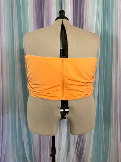 Orange Bandeau with Tie