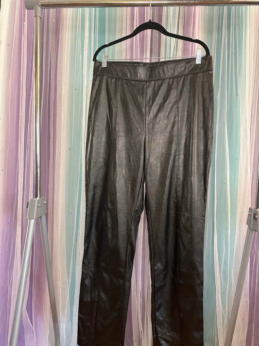 Black Pleather Leggings