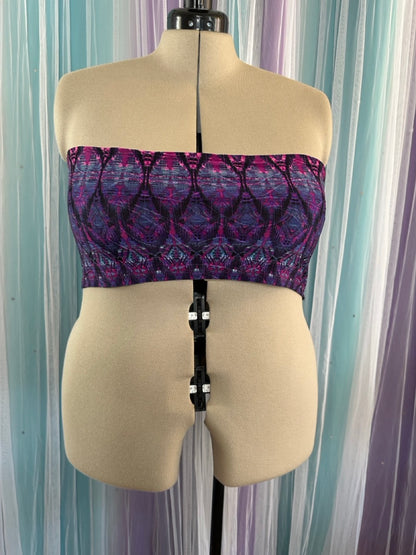 Thicc Originals - Purple Tribal Bandou Top