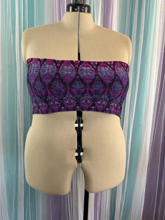 Thicc Originals - Purple Tribal Bandou Top