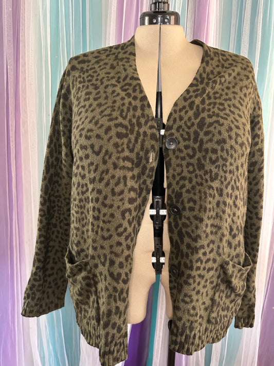 Animal Print Cardigan