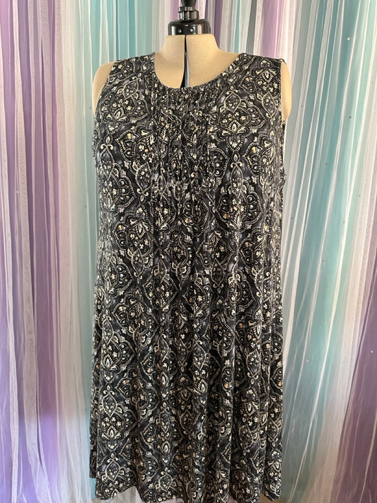 Navy Fleur De Lis Dress